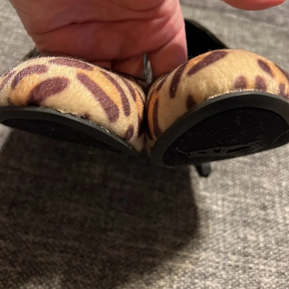 FERGALICIOUS by FERGIE  UTOPIA LEOPARD FAUX FUR HEELS